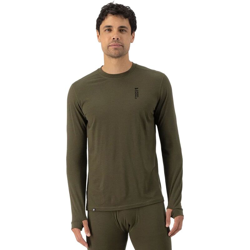 モンスロイヤル メンズ トップス Tシャツ 長袖 Mons Royale Cascade Merino Flex Long-Sleeve Top - Men's Dark Olive オリーブ