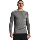 【送料無料】 アンダーアーマー メンズ Tシャツ トップス Coldgear Armour Fitted Crew Top - Men's Charcoal Light Heather/Black(4)