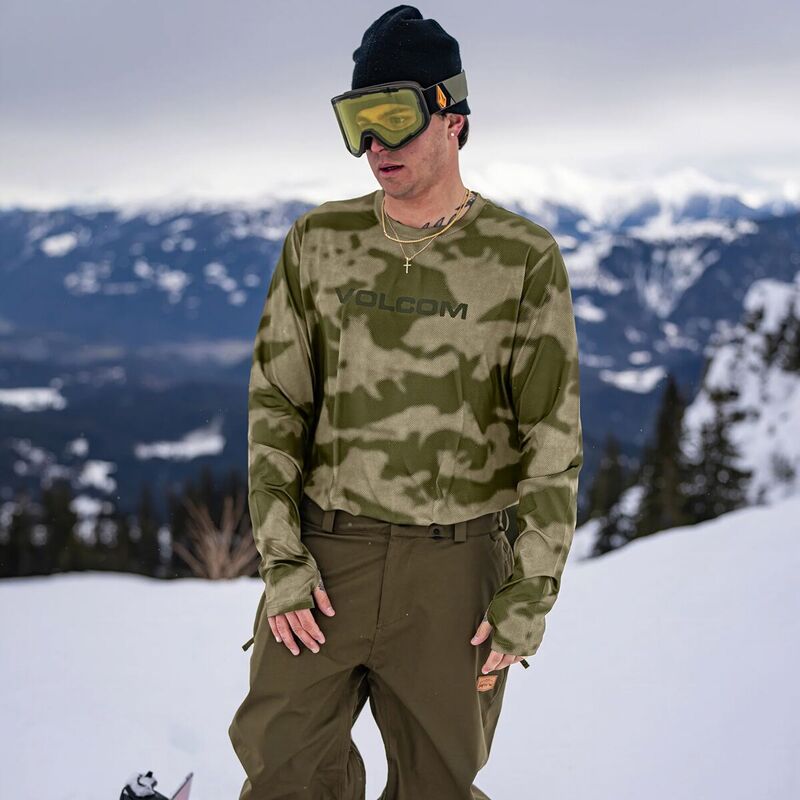 【送料無料】 ボルコム メンズ Tシャツ トップス M V-Science Crew Top - Men's Camouflage