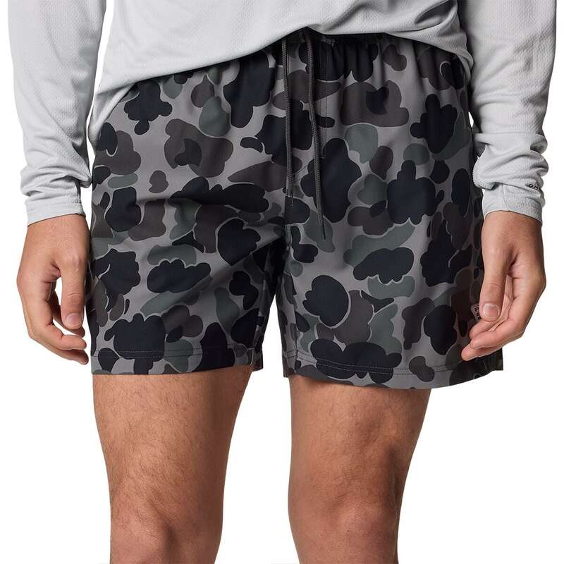 【送料無料】 コロンビア メンズ ハーフパンツ・ショーツ 水着 PFG Rambler Printed 8in Water Short - Men's Black Deltahunter Camo