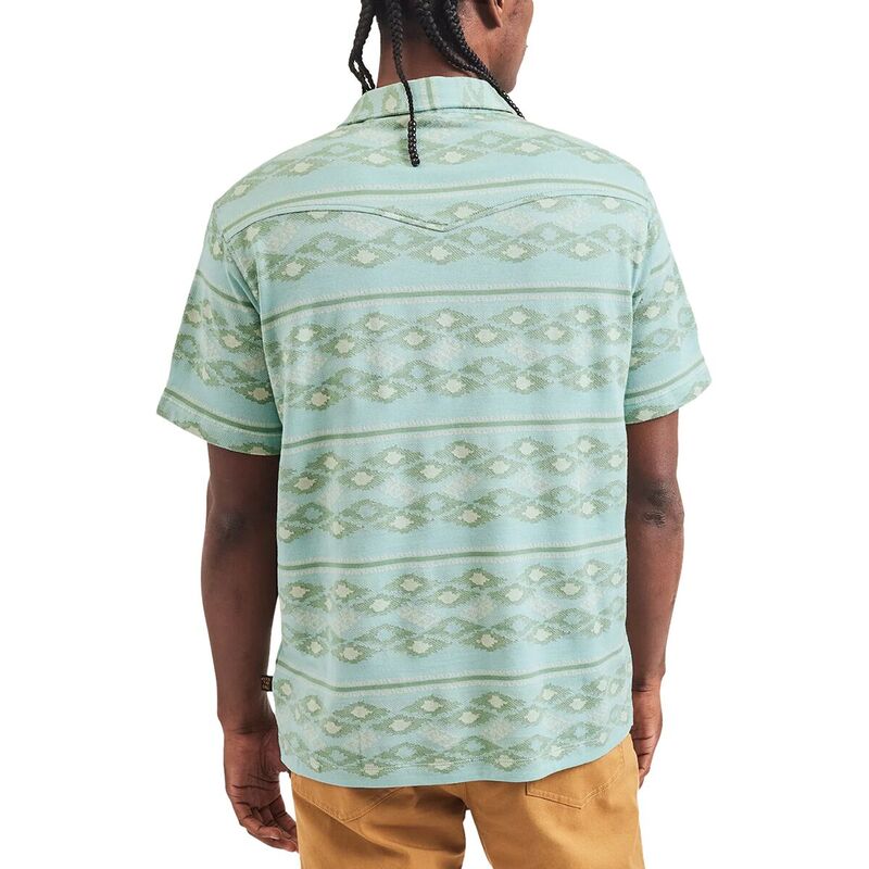 【送料無料】 ハウラーブラザーズ メンズ ポロシャツ トップス Ranchero Jacquard Polo Shirt - Men's Zango Jacquard : Blue Shimmer