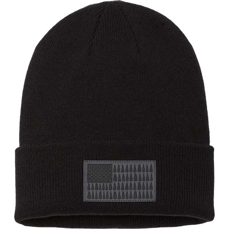 【送料無料】 コロンビア メンズ 帽子 ニットキャップ アクセサリー Tree Flag Cuffed Beanie Black