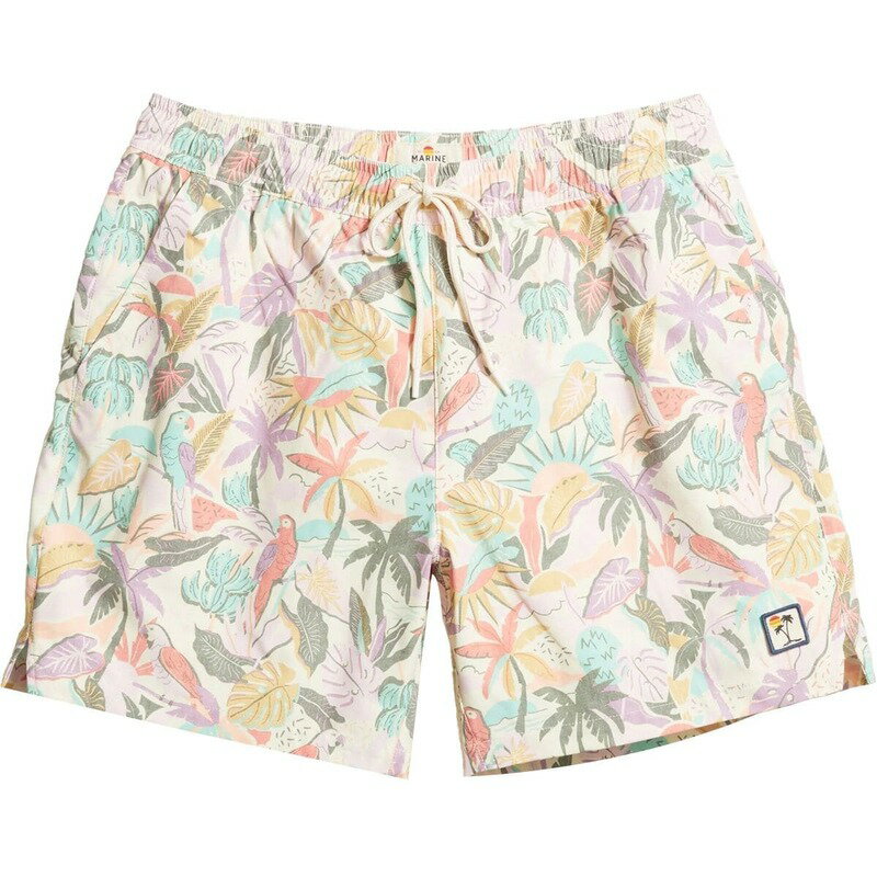 【送料無料】 マリーン レイヤー メンズ ハーフパンツ・ショーツ 水着 Mechanical Stretch Swim Trunk - Men's Coral Abstract Floral