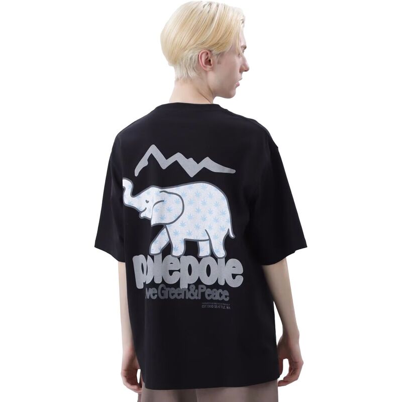 マナスタッシュ メンズ トップス Tシャツ Manastash Citee Polepole T-Shirt - Men's Black ブラック