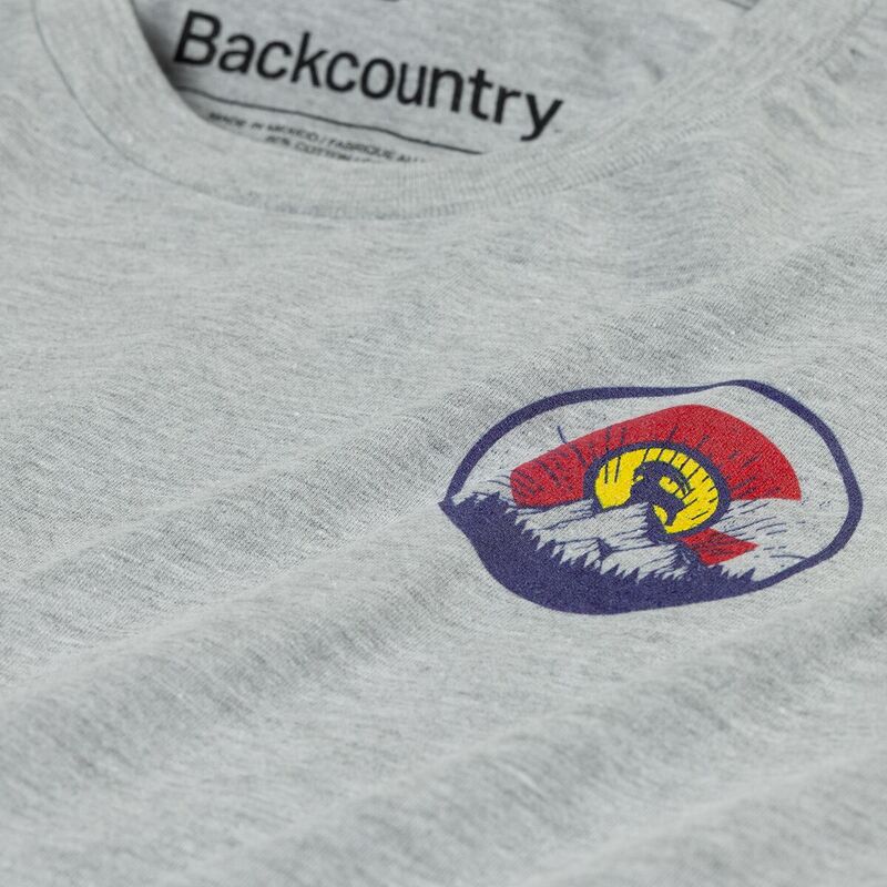 【送料無料】 バックカントリー メンズ Tシャツ トップス Colorado Flag T-Shirt - Men's Silver