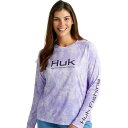 【送料無料】 フック レディース Tシャツ トップス Aqua Dye Pursuit Crew Top - Women's Lavender