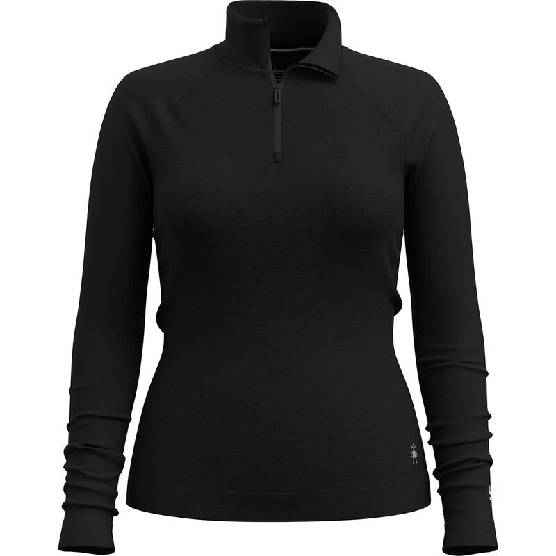 スマートウール レディース トップス Tシャツ Smartwool Classic Thermal Merino Base Layer 1/4-Zip Top - Women's Black ブラック