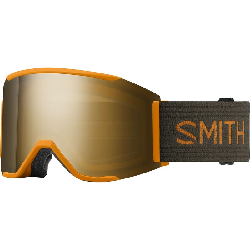 【送料無料】 スミス メンズ サングラス・アイウェア アクセサリー Squad MAG Goggles Sunrise/ChromaPop Sun Black Gold Mirror