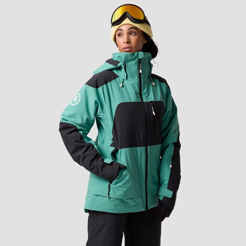 楽天ReVida 楽天市場店【送料無料】 バックカントリー レディース ジャケット・ブルゾン アウター CrestCruiser Insulated Jacket - Women's Gearhead Green/Patchart Lining