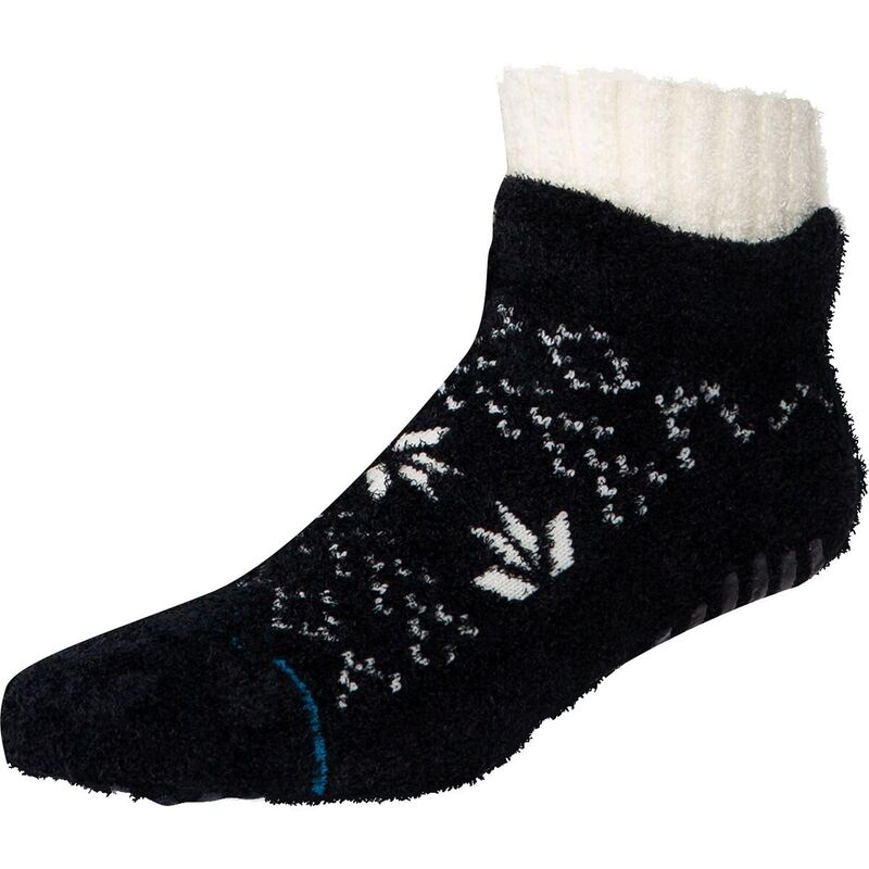 スタンス メンズ アンダーウェア 靴下 Stance Snowflake Cozy Slipper Sock Black ブラック