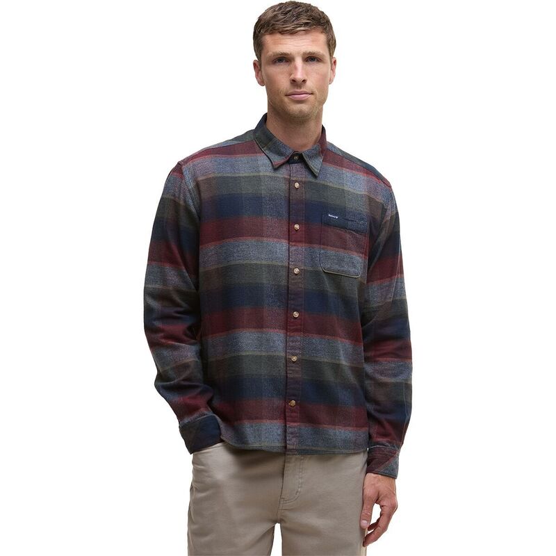 バブアー メンズ トップス シャツ Barbour Copswell Relaxed Checked Shirt - Men's Navy ネイビー