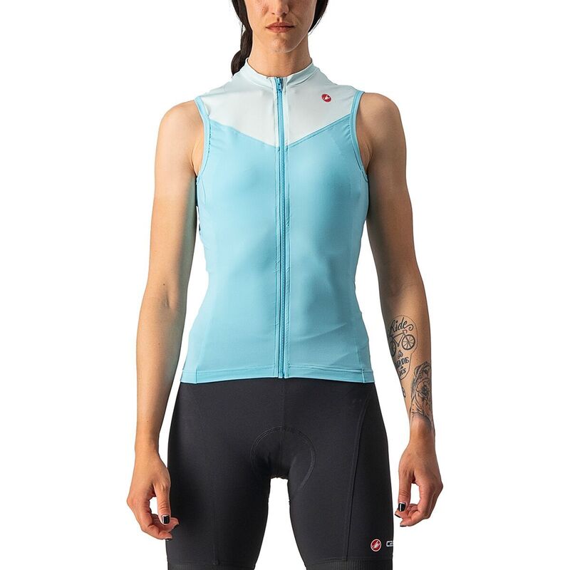 カステリ レディース トップス シャツ ノースリーブ ジャージー Castelli Solarisleeveless Jersey - Women'skylight/Light Acqua