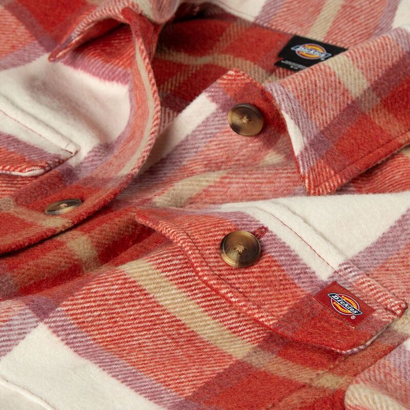 【送料無料】 ディッキーズ レディース ジャケット・ブルゾン アウター Plaid Shacket - Women's Red Ochre