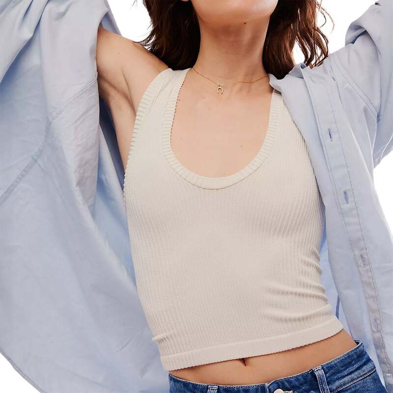 【送料無料】 フリーピープル レディース タンクトップ トップス Clean Slate Tank Top - Women's Ecru