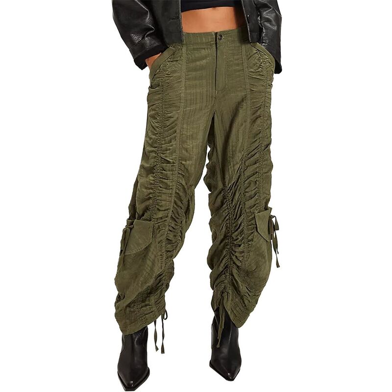 フリーピープル レディース ボトムス カジュアルパンツ Free People Scorpio Shirred Pant - Women's Lichen