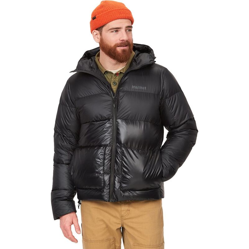 マーモット メンズ アウター ジャケット・ブルゾン フーデッドジャケット ダウン Marmot Guides Down Hooded Jacket - Men's Black ブラック