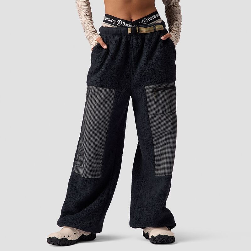 バックカントリー レディース ボトムス カジュアルパンツ フリース Backcountry Wander Pile-Fleece Pant - Women's Black ブラック