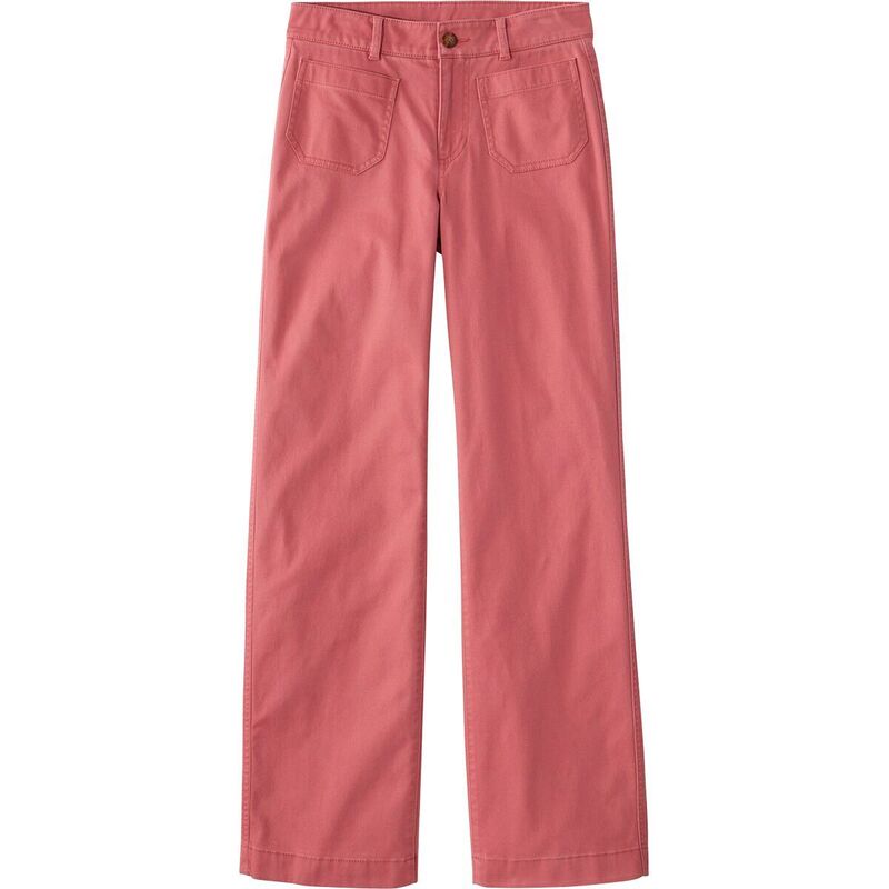 エルエルビーン レディース ボトムス カジュアルパンツ L.L.Bean Patch Pocket Mid-Rise Wide Straight-Leg Chino - Women'sienna Brick