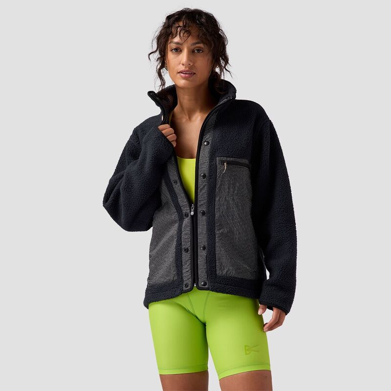 バックカントリー レディース アウター ジャケット・ブルゾン フリース ジャケット Backcountry Wander Pile-Fleece Jacket - Women's Black ブラック