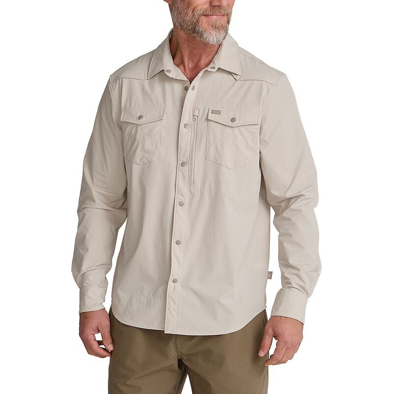 ハウラーブラザーズ メンズ トップス シャツ 長袖 Howler Brothers Emerger Tech Long-Sleeve Shirt - Men's Chalk チョーク