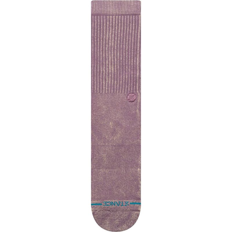 スタンス メンズ アンダーウェア 靴下 Stance Icon Dyed Crew Sock Plum プラム