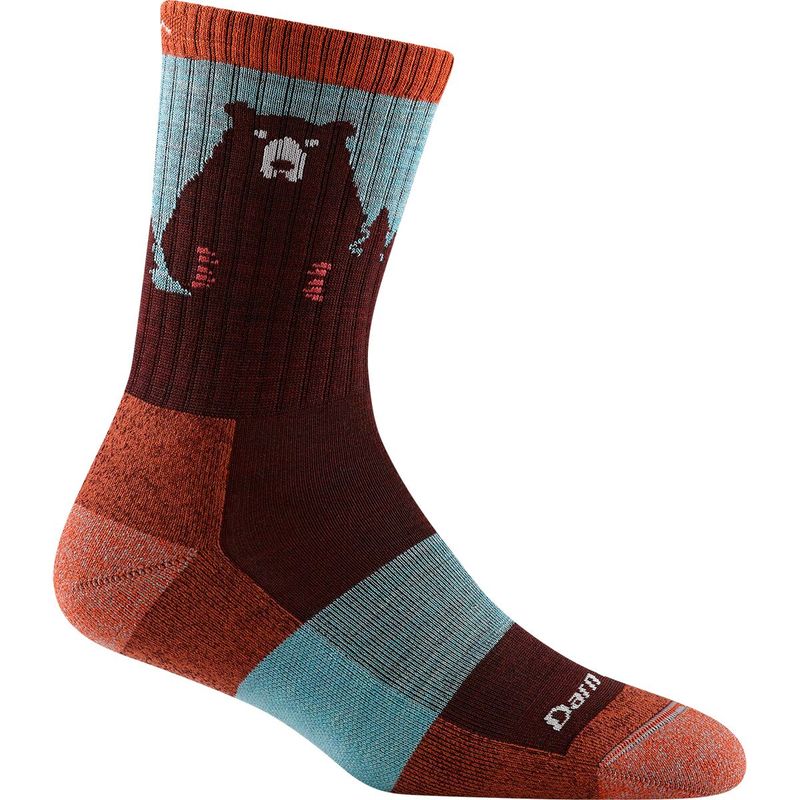 _[^t fB[X C A_[EFA Bear Town Micro Crew Light Cushion Sock - Women's Burgundy