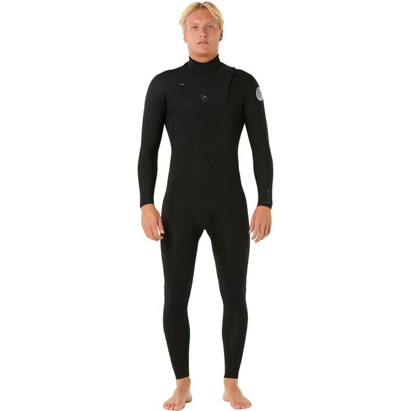 リップカール メンズ 水着 上下セット Rip Curl Dawn Patrol 3/2 Chest-Zip Full Wetsuit - Men's Black ブラック