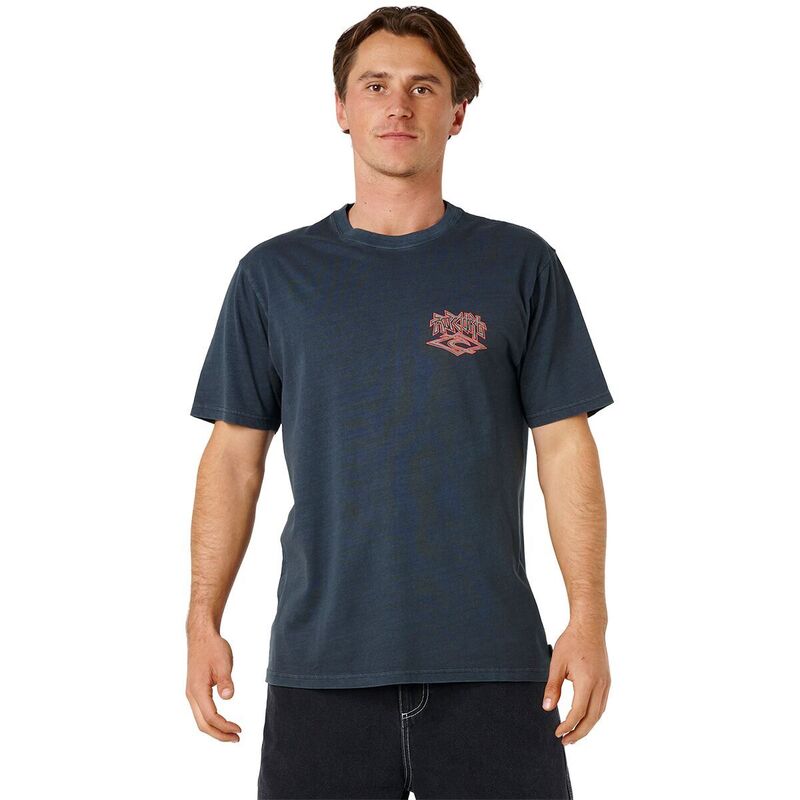 リップカール メンズ トップス Tシャツ Rip Curliquid Trips Arch T-Shirt - Men's Washed Black ブラック