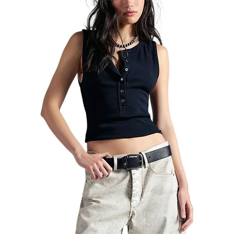 フリーピープル レディース トップス タンクトップ Free People Jamie Henley Tank Top - Women's Pitch Black ブラック re-vida-24540242 ReVida 楽天市場店 パッケージ画像