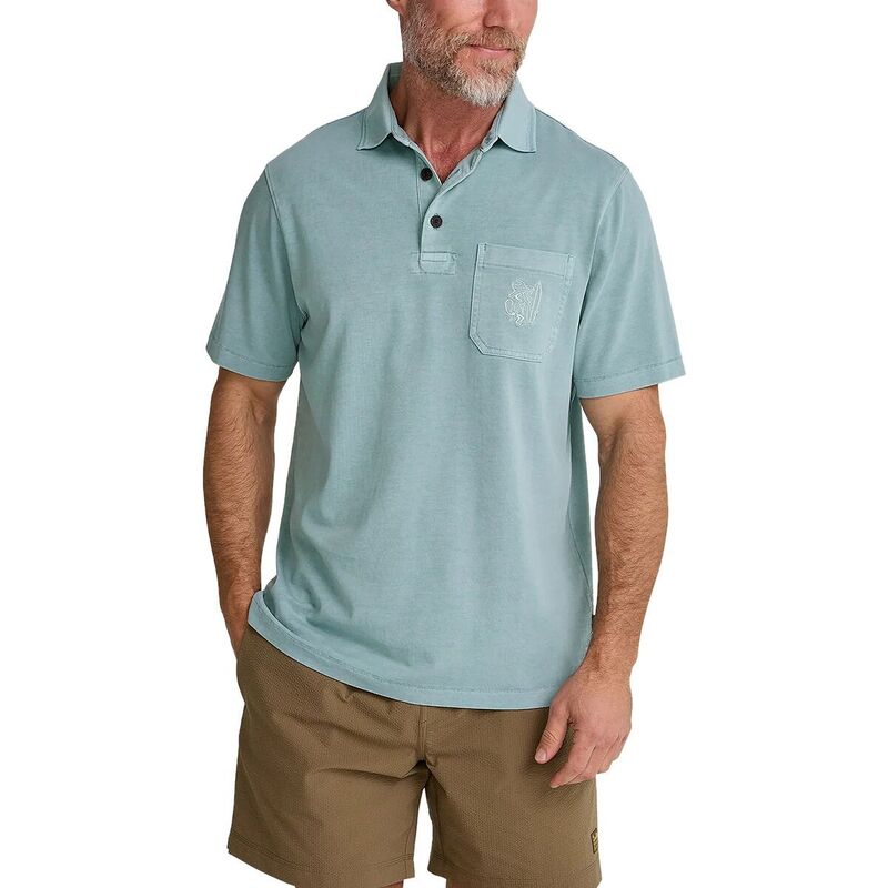 ハウラーブラザーズ メンズ トップス シャツ Howler Brothers Pilgrimage Polo - Men's Riviera Blue ブルー