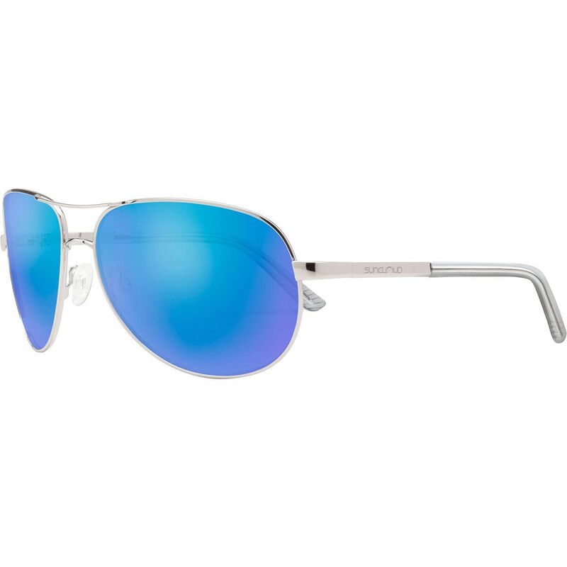 サンクラウドポラライズド メンズ アクセサリー サングラス・アイウェア Suncloud Polarized Optics Aviator Polarized Sunglassesilver/Polar Blue Mirror ブルー