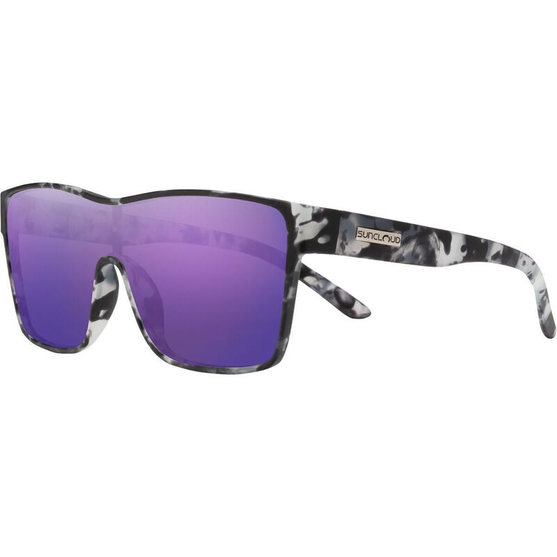 サンクラウドポラライズド メンズ アクセサリー サングラス・アイウェア Suncloud Polarized Optics Biff Polarized Sunglasses Matte Ice Tortoise/Polarized Purple Mirror パープル