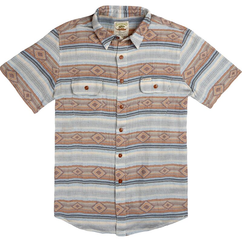 センデロプロビジョンズ メンズ トップス シャツ 半袖 Sendero Provisions Co. Boquillashort-Sleeve Shirt - Men'sonoita Stripe/Red/Green レッド