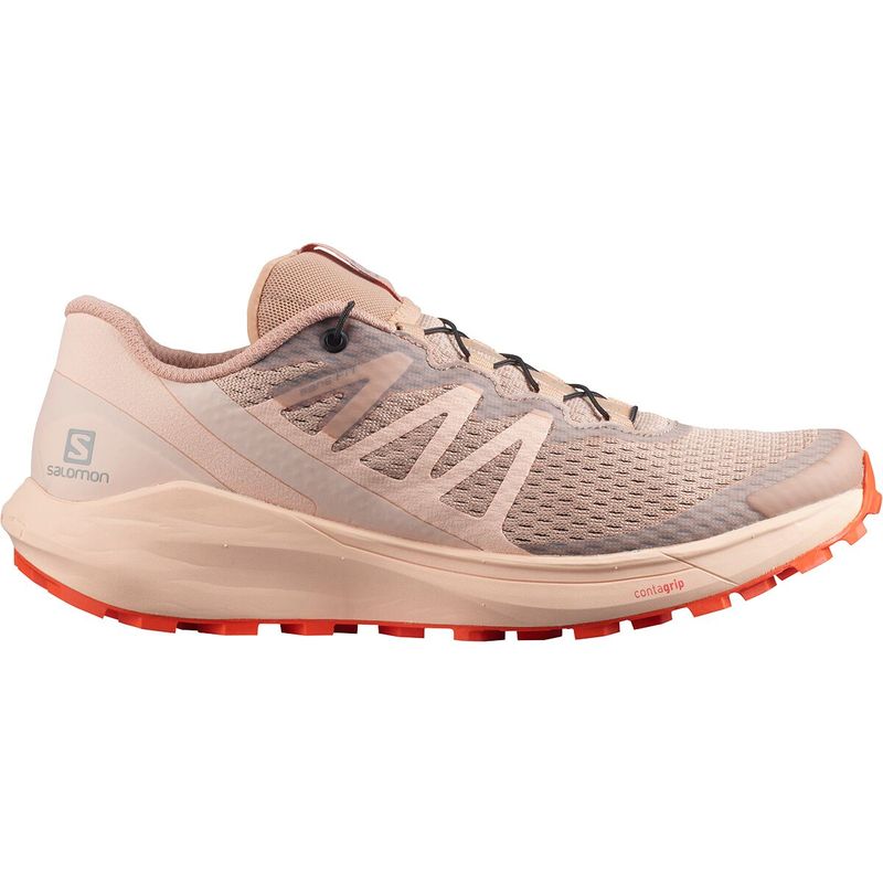 サロモン レディース スニーカー シューズ Sense Ride 4 Trail Running Shoe - Women 039 s Sirocco/Peachy Keen/Red Orange