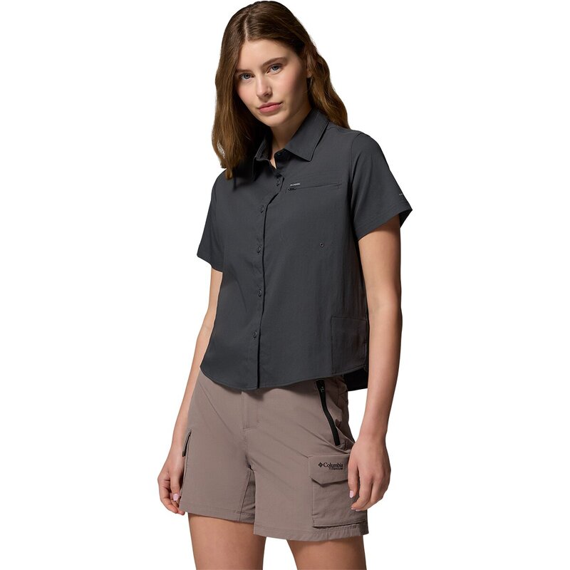 コロンビア レディース トップス Tシャツ 半袖 Columbia Silveridge Utility II Short-Sleeve Shirt - Women'shark シルバー