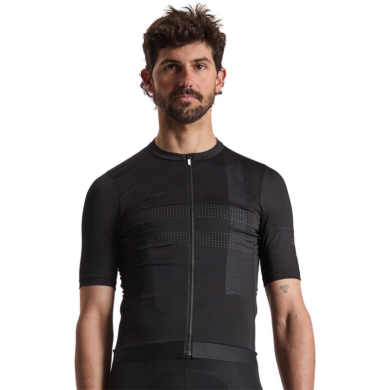 ラファ メンズ トップス Tシャツ ジャージー Rapha Brevet Lightweight Jersey III - Men's Black/Black Reflective ブラック