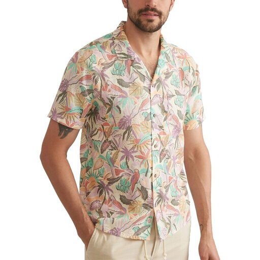 【送料無料】 マリーン レイヤー メンズ シャツ トップス Tencel Linen Resort Short-Sleeve Shirt - Men's Multi Tropical 【送料無料】 マリーン レイヤー メンズ シャツ トップス Tencel Linen Resort Short-Sleeve Shirt - Men's Multi Tropical