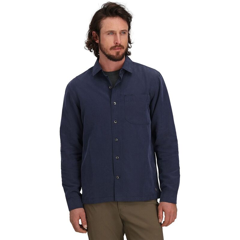 ロイヤルロビンズ メンズ トップス シャツ 長袖 Royal Robbins Desert Pucker Dry Long-Sleeve Shirt - Men's Naval