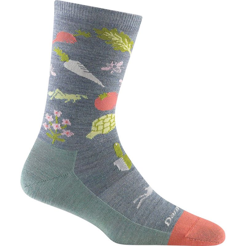 楽天ReVida 楽天市場店ダーンタフ レディース 靴下 アンダーウェア Farmer's Market Crew Lightweight Sock - Women's Seafoam