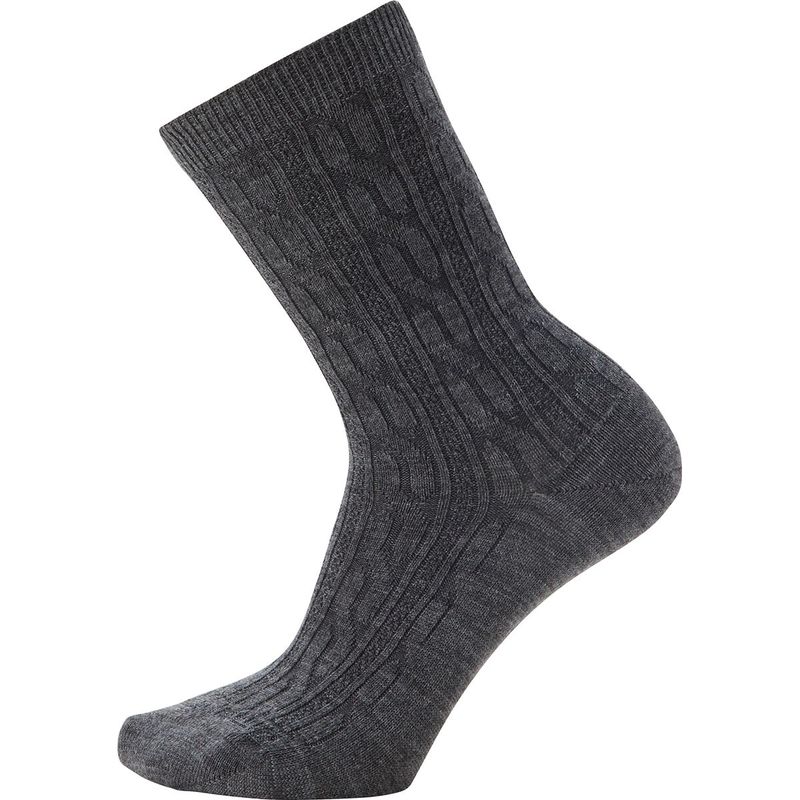 X}[gE[ fB[X C A_[EFA Everyday Cable Crew Sock - Women's Medium Gray