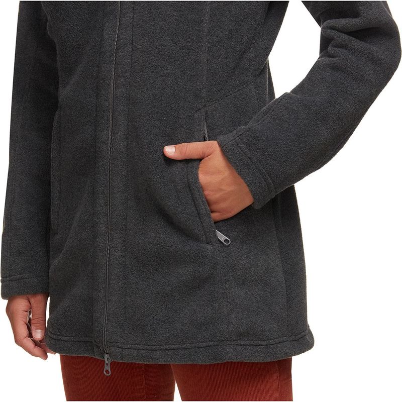 コロンビア レディース ジャケット・ブルゾン アウター Benton Springs II Long Hooded Fleece Jacket - Women's Charcoal Heather