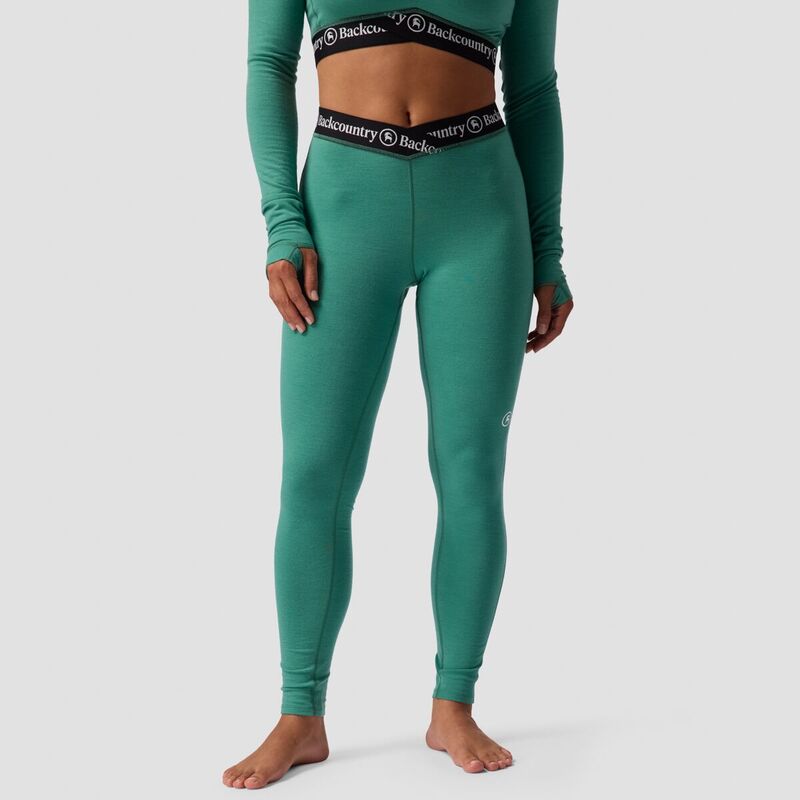 バックカントリー レディース ボトムス カジュアルパンツ Backcountry Cedars Merino Lightweight V-Waist Baselayer Bottom - Women's Gearhead Green グリーン
