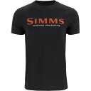 【送料無料】 シムズ メンズ Tシャツ トップス Simms Logo T-Shirt - Men's Dark Gunmetal Heather(4)