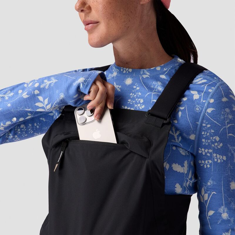 【送料無料】 バックカントリー レディース カジュアルパンツ ボトムス CrestCruiser Insulated Bib - Women's Peach Sky Geo Collage Print