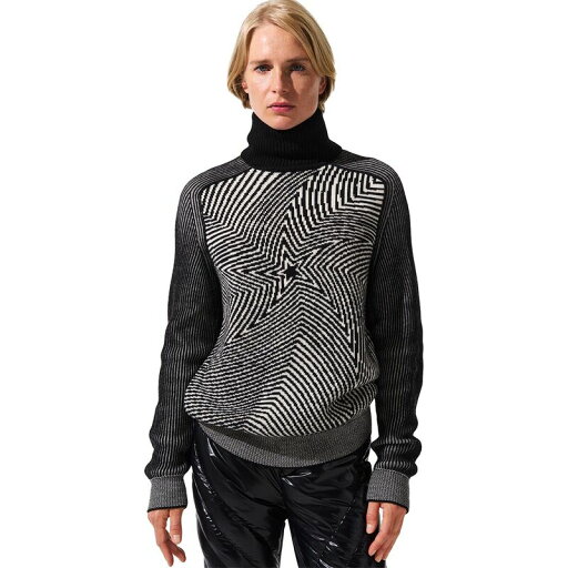 【送料無料】 パーフェクトモーメント レディース ニット・セーター アウター Wavy Star Roll Neck Sweater - Women's Black/Snow White 【送料無料】 パーフェクトモーメント レディース ニット・セーター アウター Wavy Star Roll Neck Sweater - Women's Black/Snow White