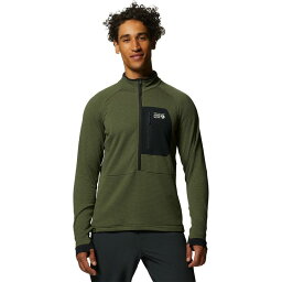 【送料無料】 マウンテンハードウェア メンズ ジャケット・ブルゾン アウター Polartec Power Grid Half-Zip Jacket - Men's Surplus Green Heather