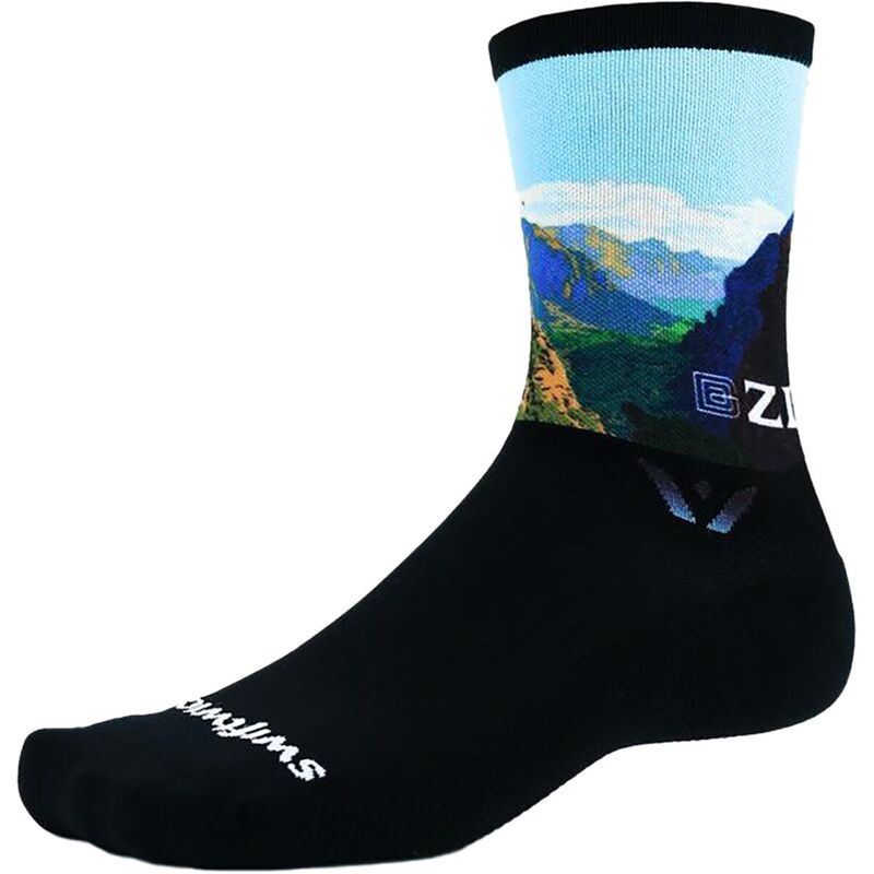 スィフトウィック メンズ アンダーウェア 靴下 Zion Swiftwick Vision Six Impression National Park S..