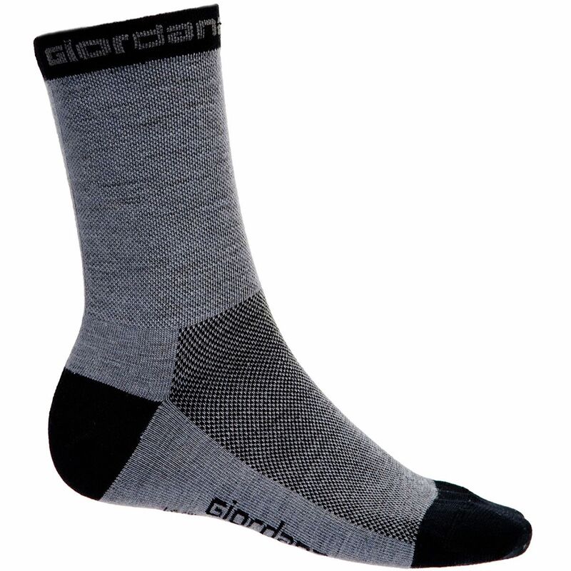 ̵     Merino Wool Tall Socks Grey/Black