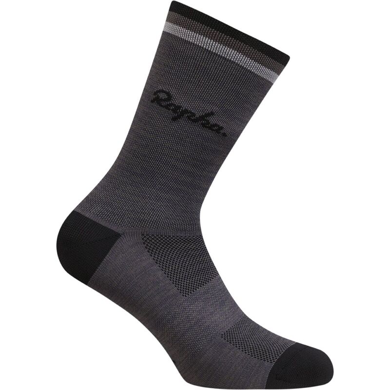 ̵ ե    Logo Socks Grey Marl/Black/Grey