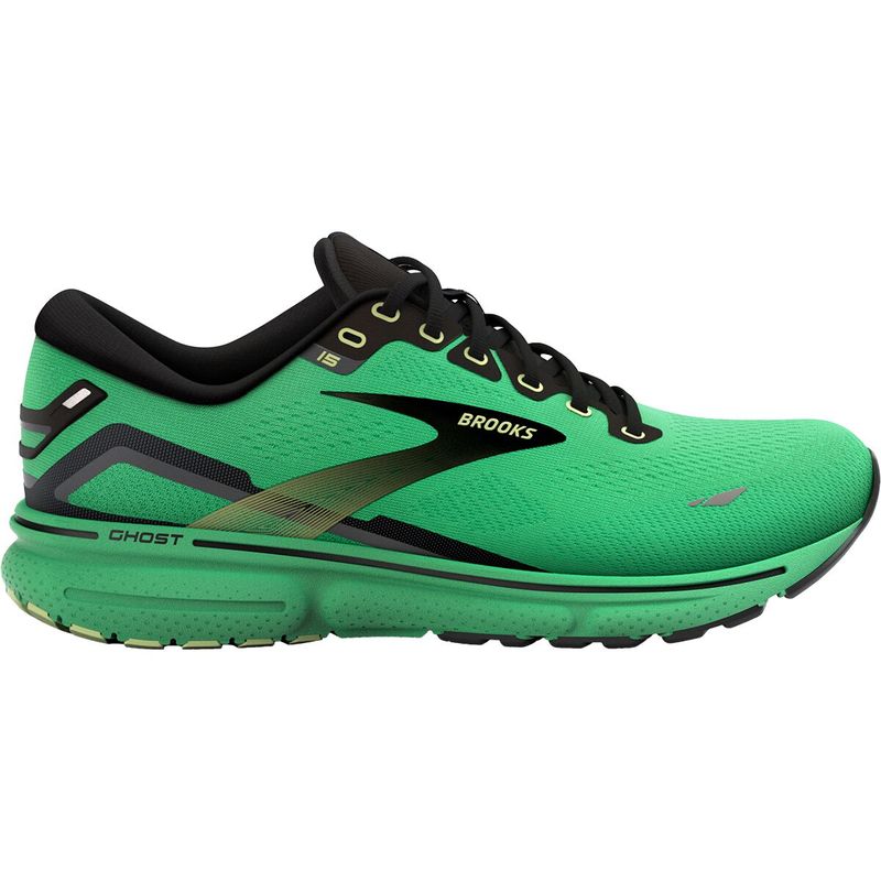 【送料無料】 ブルックス メンズ スニーカー ランニングシューズ シューズ Ghost 15 Running Shoe - Men's Green/Black/Sharp Green